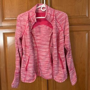 Pink Striped Athletic Zella Jacket